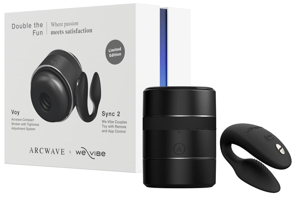 Legetøjssæt "Double the Fun" med Arcwave Masturbator Voy & par-vibrator We-Vibe Sync 2 - ORION Erotik Shop
