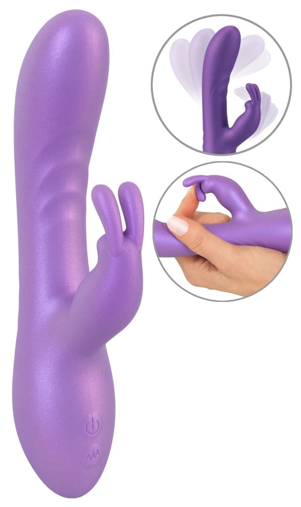 Rabbitvibrator i metallisk-glinsende look - ORION Erotik Shop