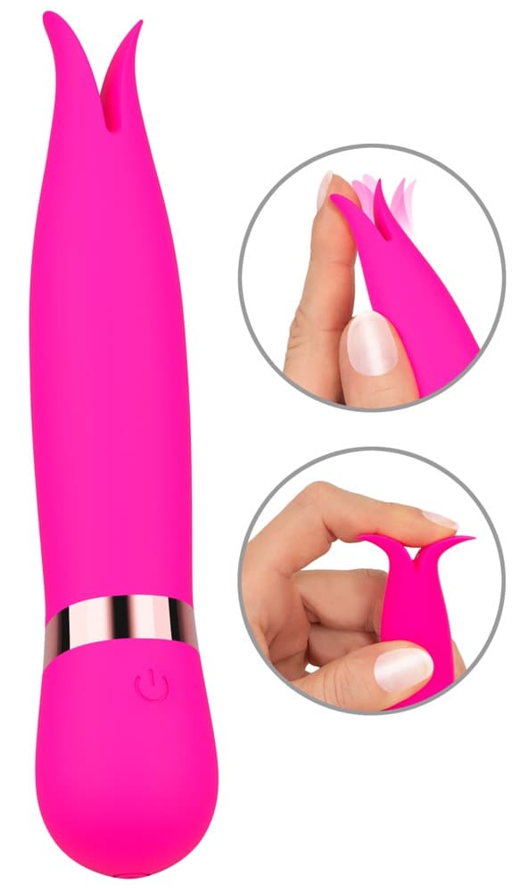 Klitorisvibrator med fleksibel dobbeltspids - ORION Erotik Shop