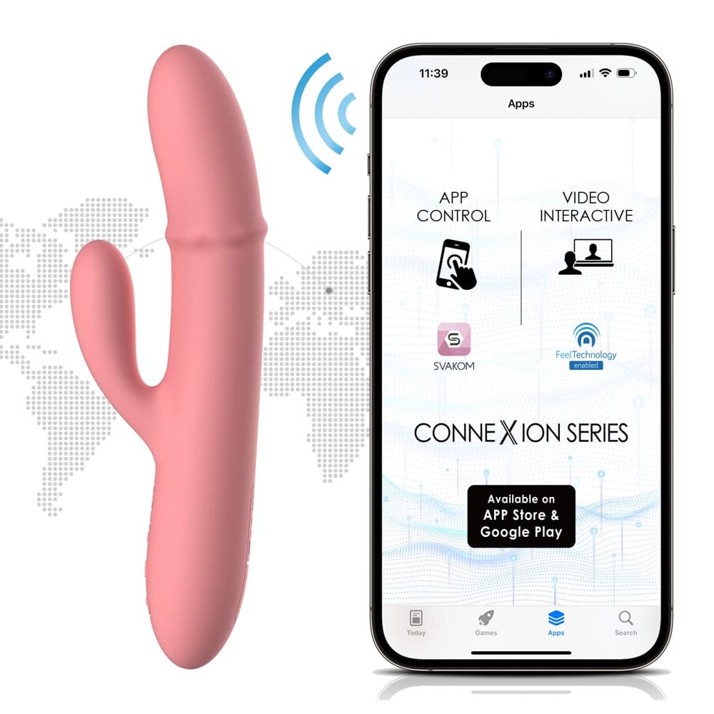 Rabbitvibrator "Mora Neo" med bevægelig massagering - ORION Erotik Shop