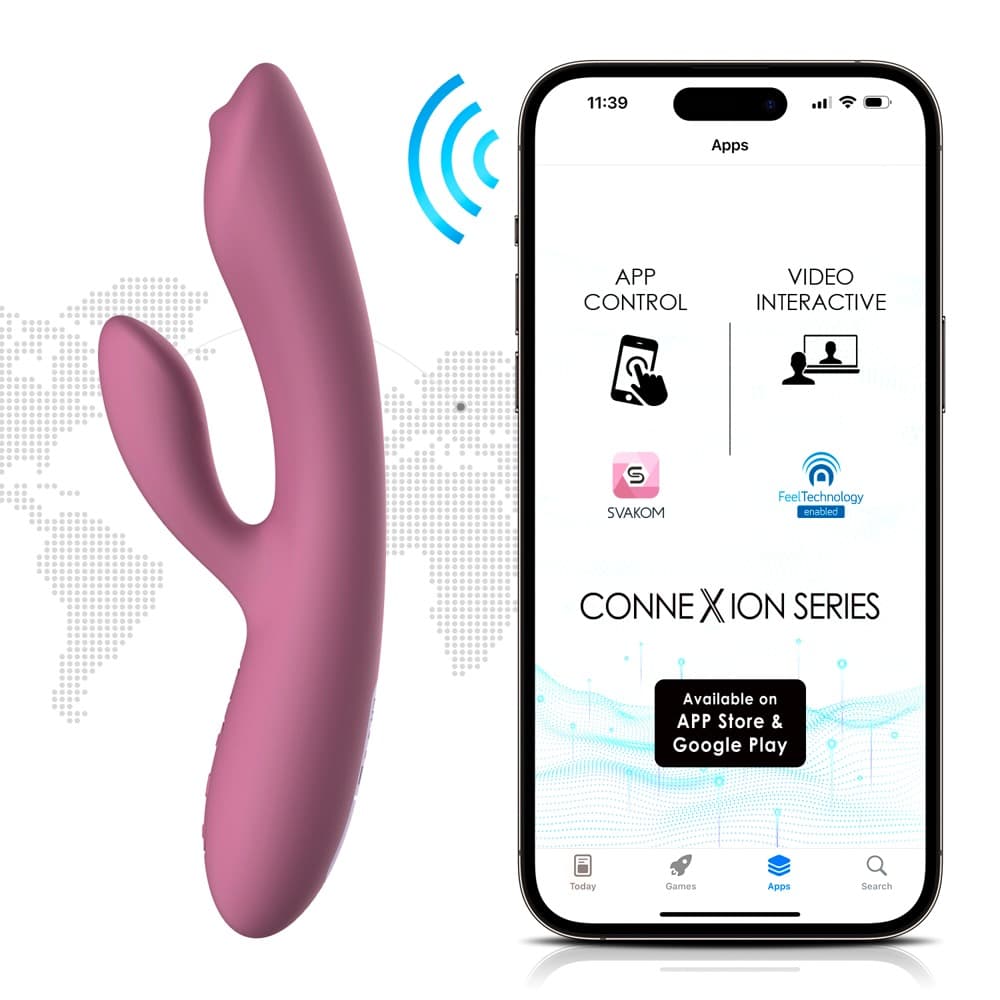 Rabbitvibrator "Trysta Neo" med bevægelig G-punkts-massagebold - ORION Erotik Shop
