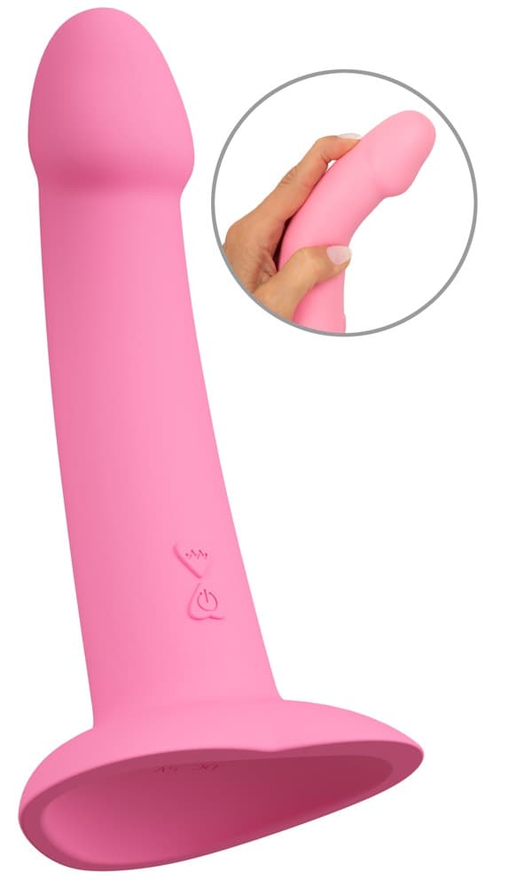 Vibrator "Heart Guy Pink" med hjerteformet sugekop - ORION Erotik Shop