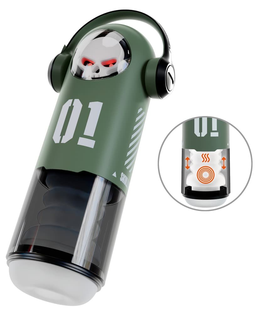 Masturbator "SKULL" med 3 automatiske funktioner - ORION Erotik Shop