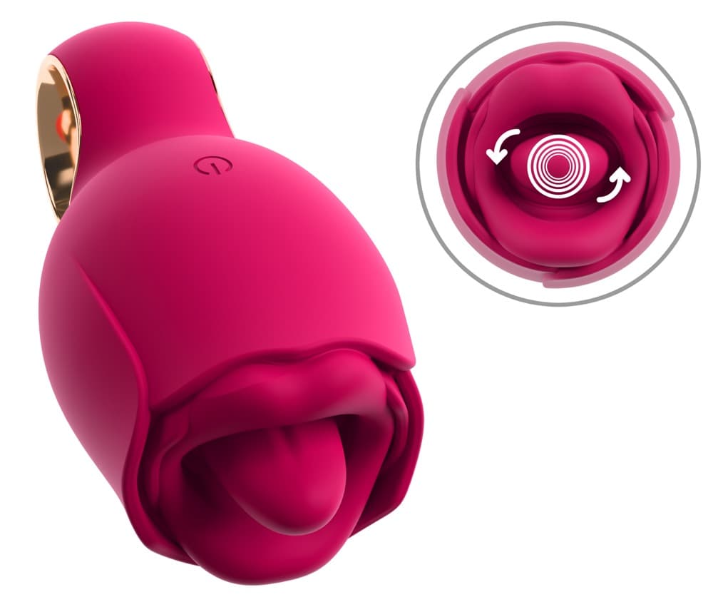 Lay-on vibrator "Oral Fun" med vibrerende slikketunge - ORION Erotik Shop