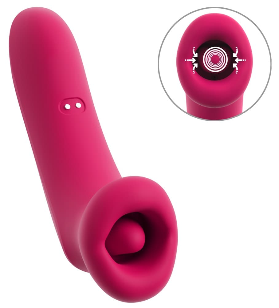 Lay-on Vibrator "Oral Fun" med sugemund & vibrerende tunge - ORION Erotik Shop