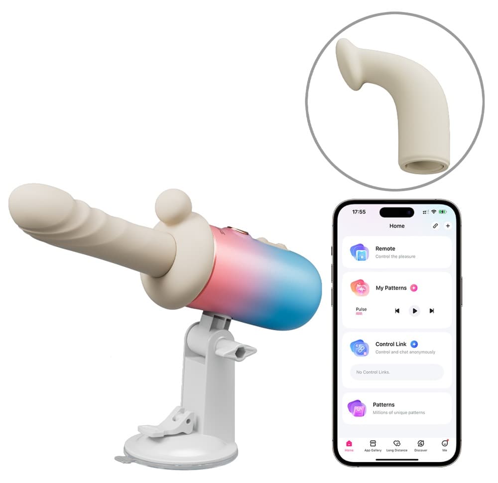 Stødvibrator "Spinel" med 5-delt tilbehør - ORION Erotik Shop