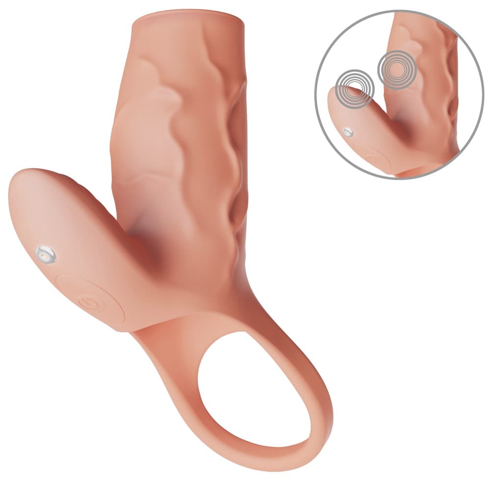 Penishylster "RealSleeve Clit" med 2 motorer - ORION Erotik Shop