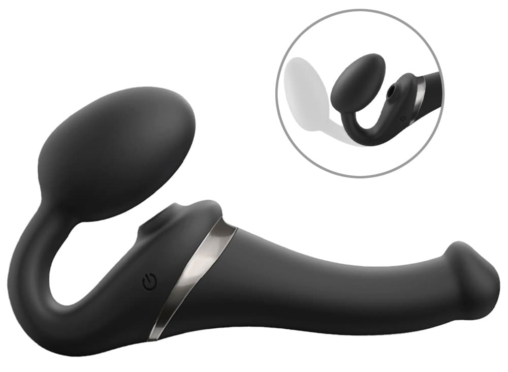 Strapless Strap-on "Multi Orgasm Bendable" med 3 motorer - ORION Erotik Shop