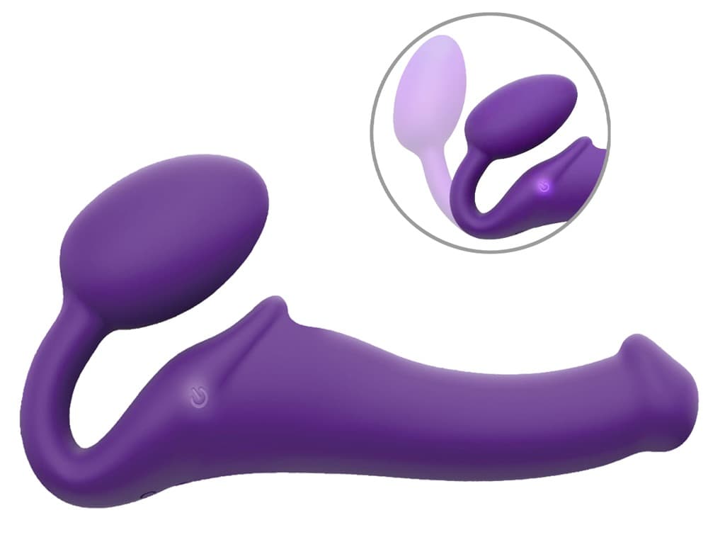 Strapless Strap-on "Vibrating Bendable" med 3 motorer - ORION Erotik Shop