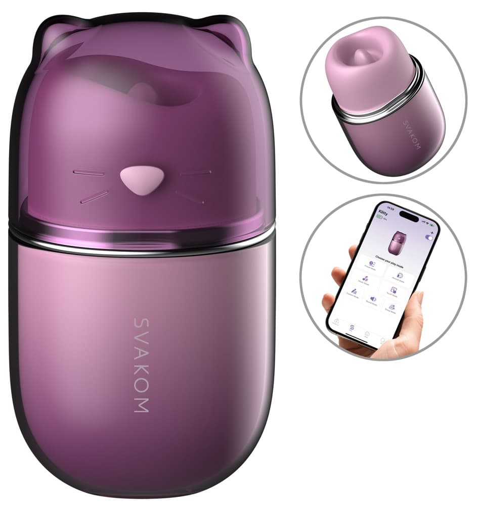 Lay-on vibrator "Klitty" med slikke- og sugefunktion - ORION Erotik Shop
