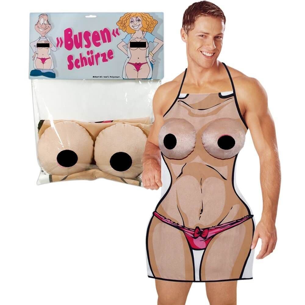 Forklæde Med Bryster - Sexshop.dk