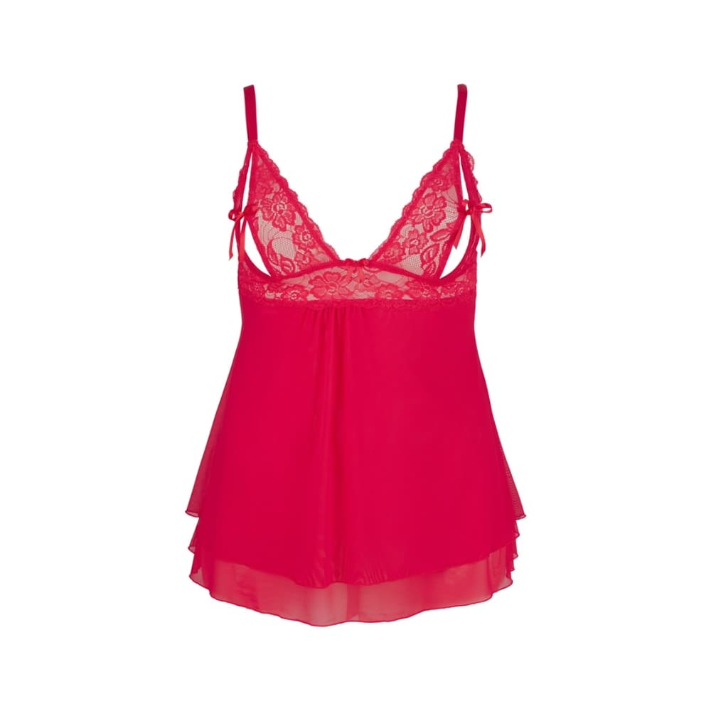 Cottelli Curves Babydoll Plus Size Rød-2XL - Sexshop.dk