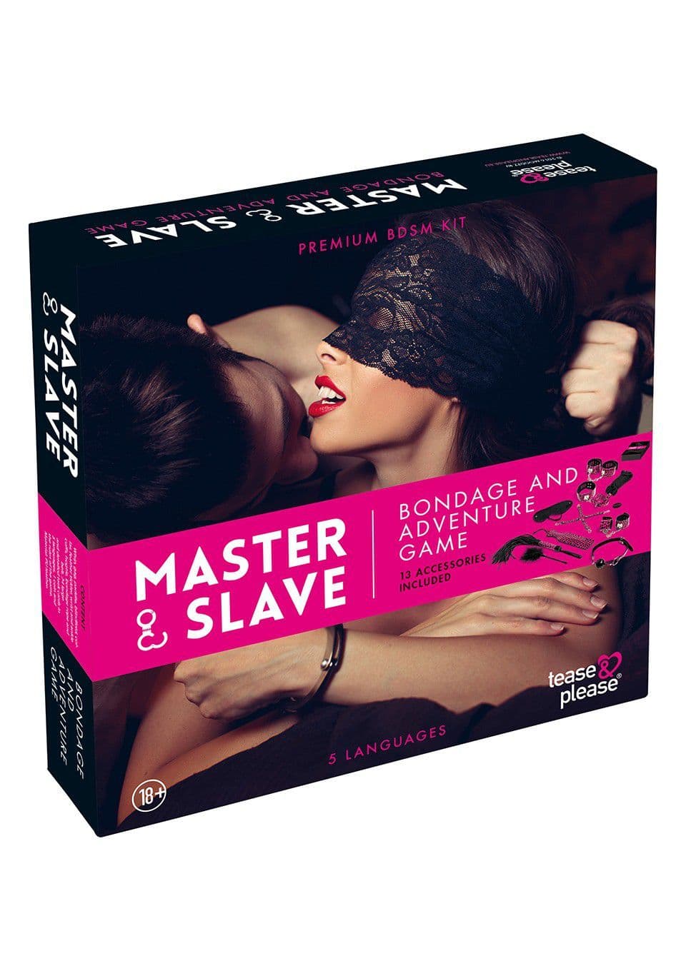 Master & Slave  -  Frækt Bondage Spil Til Par-Pink - Sexshop.dk