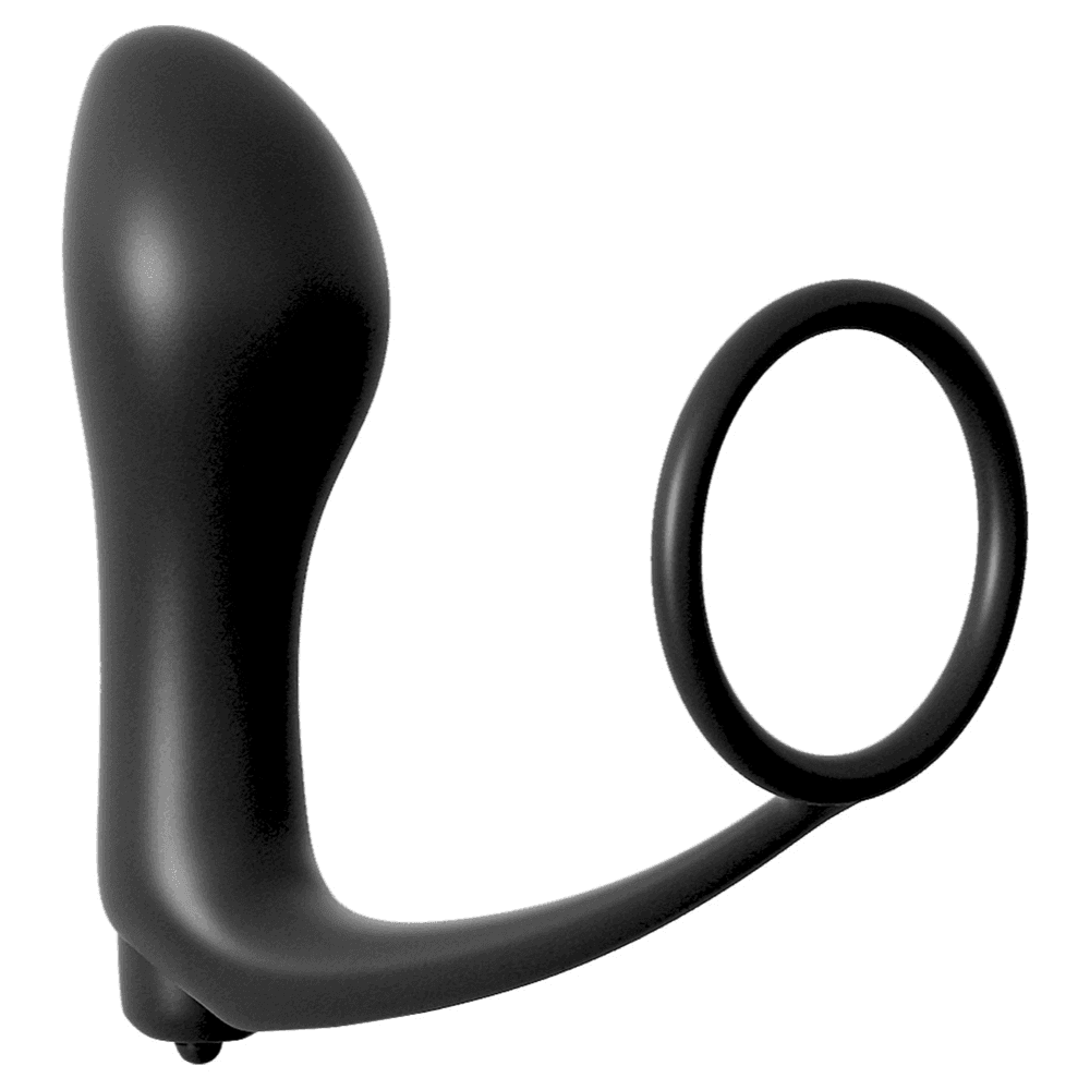 Anal Fantasy Ass-Gasm Cockring med Vibrerende Analplug
