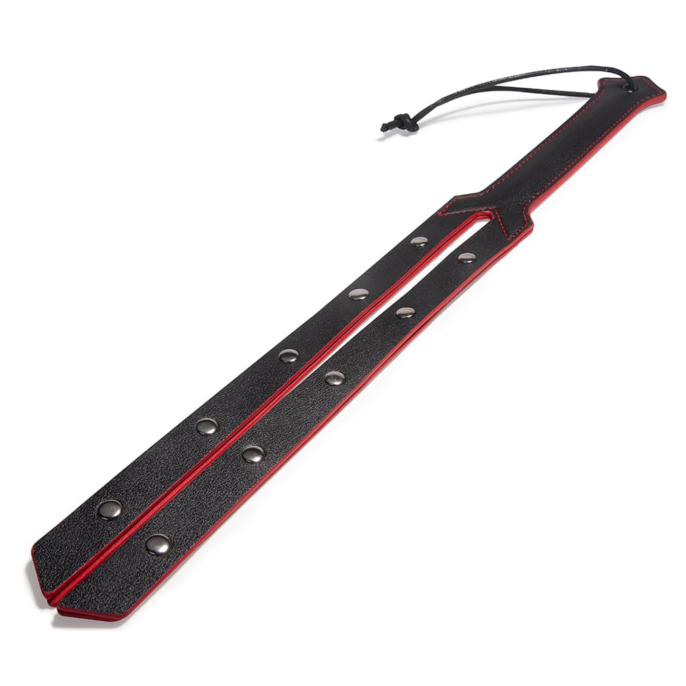 Palora Sort og Rød BDSM Flogger - Sexshop.dk