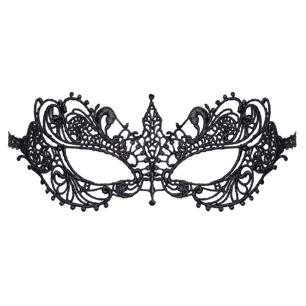 Cottelli ACCESSOIRES Blindfold  -  Elegant Øjenmaske med Blondebånd