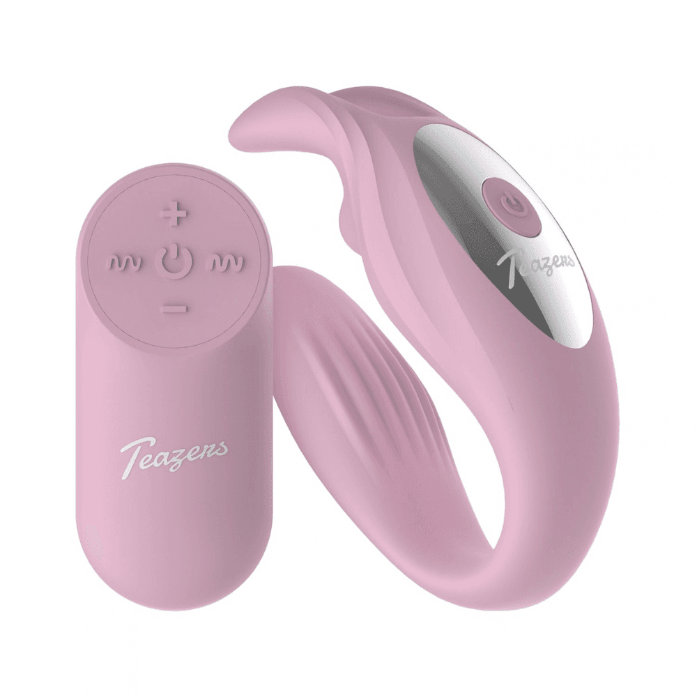 Teazers Bunny par vibrator med fjernbetjening - pink