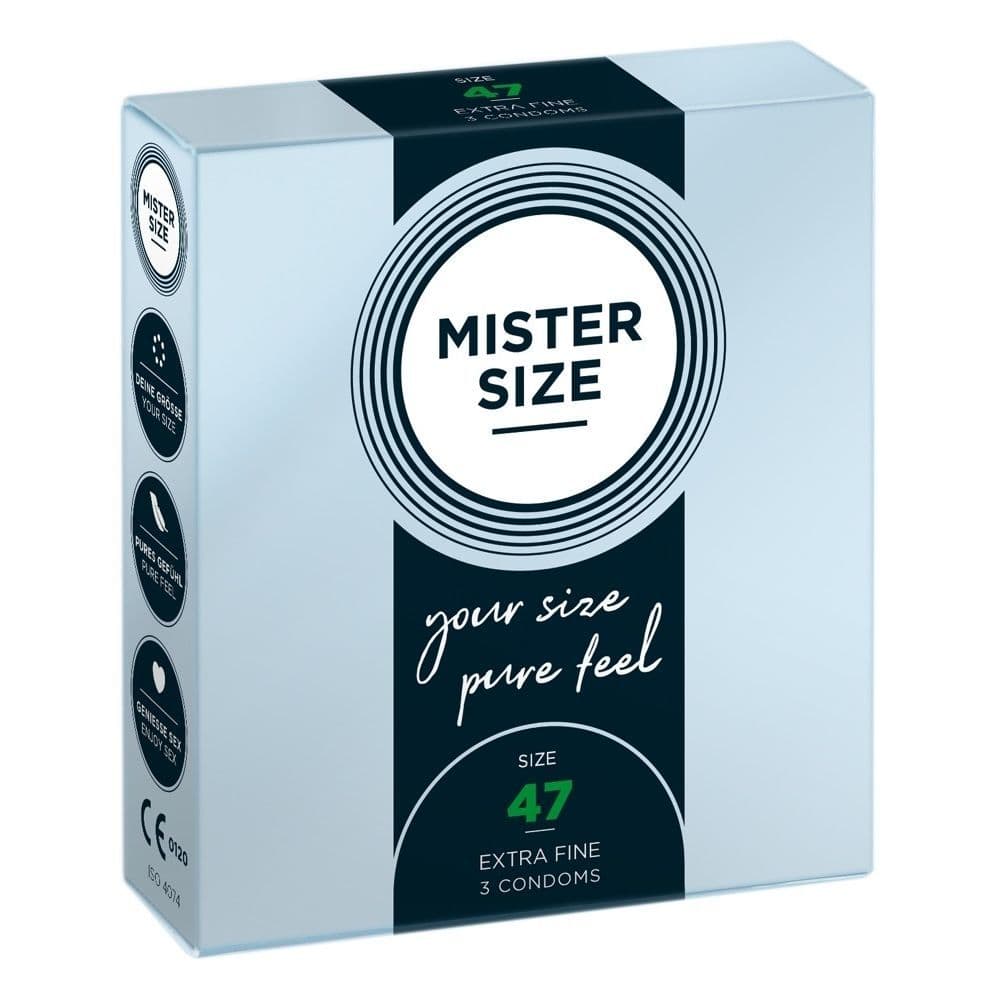 Mister Size 47 mm  -  Kondomer-3 stk. - Sexshop.dk