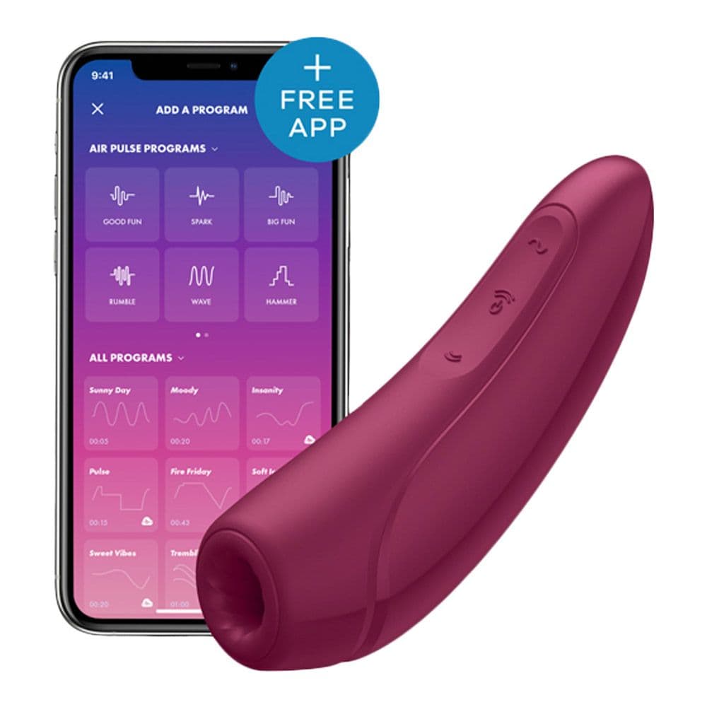 Satisfyer Curvy 1+ Klitoris Stimulator Inkl. Gratis App - Sexshop.dk