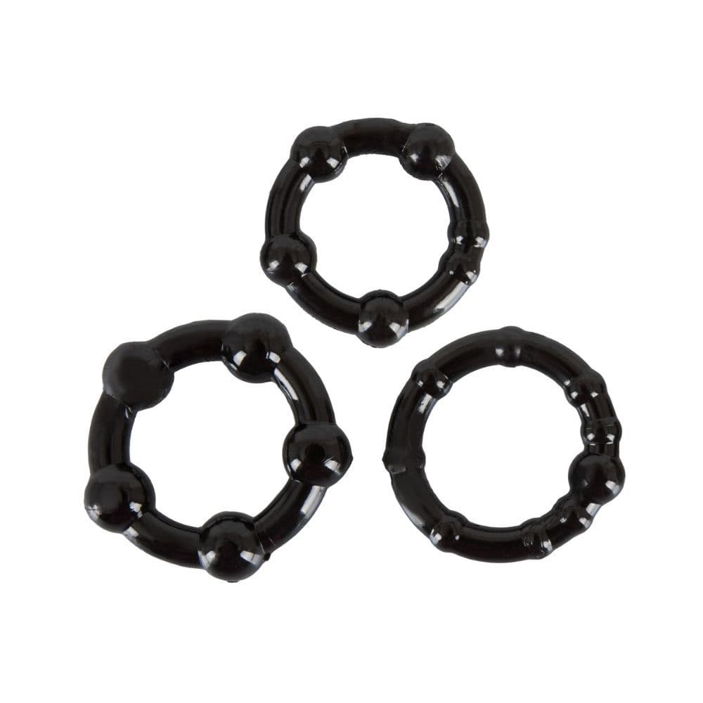 Cock Rings Set "Get Hard" sort - Sexshop.dk