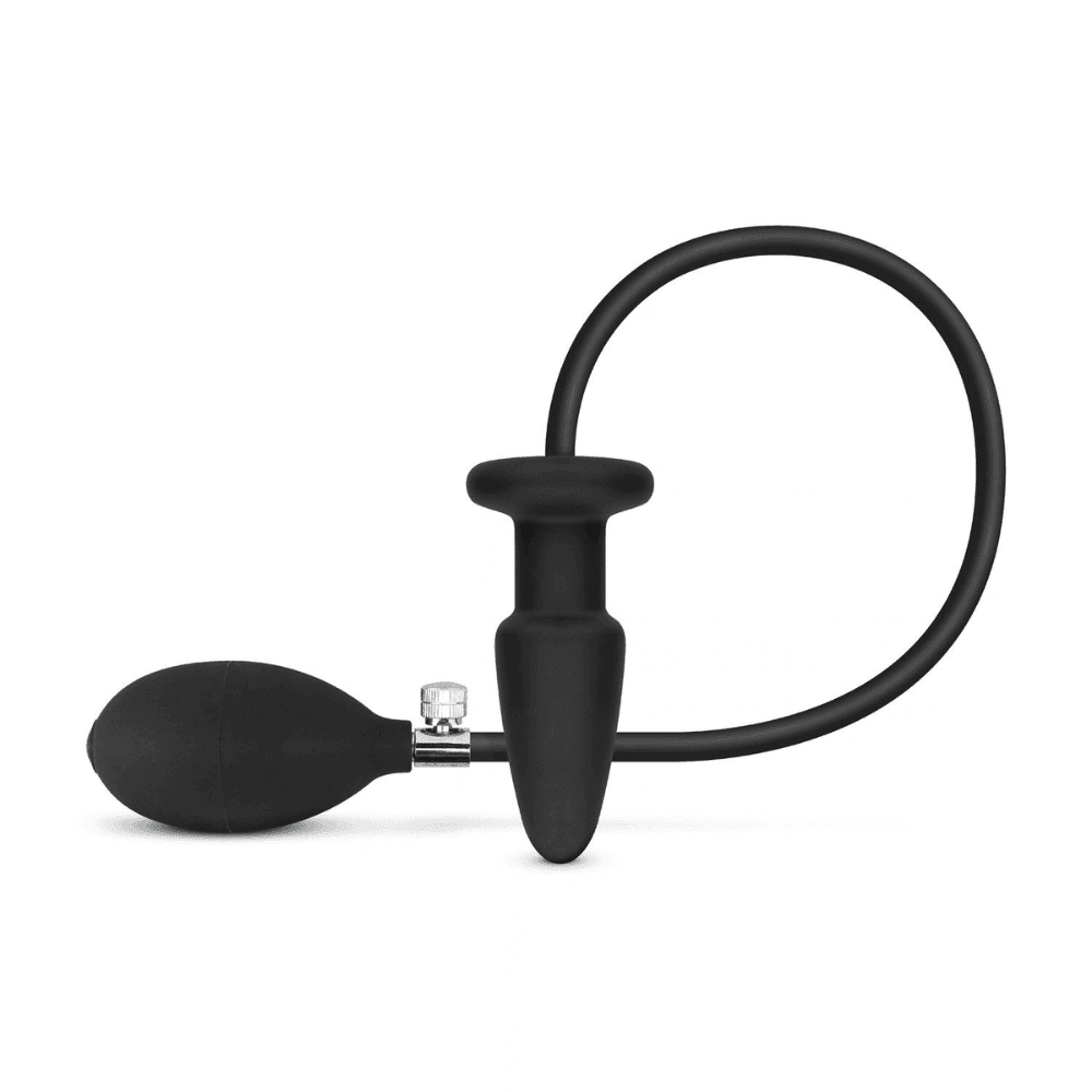 Oppustelig analplug med håndpumpe - sort - Sexshop.dk