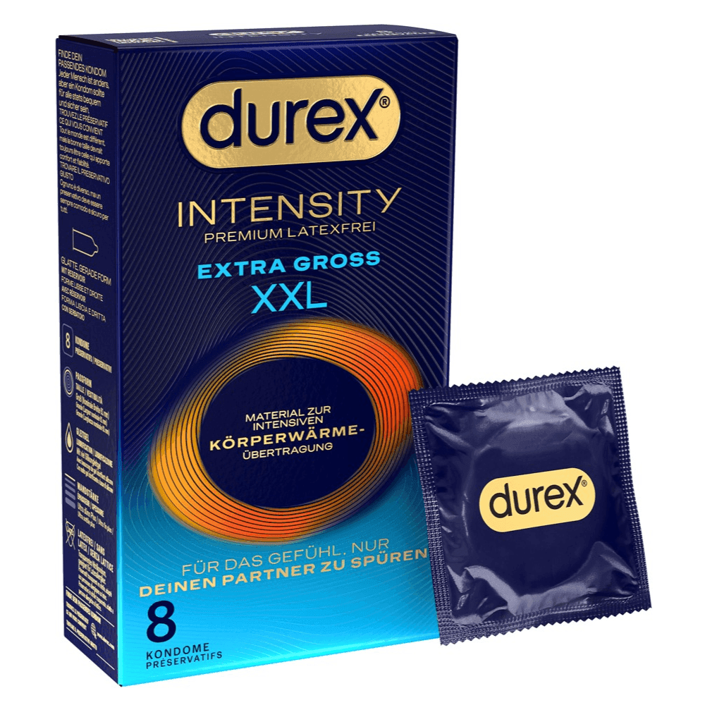 Durex Intensity XXL Latexfrie Kondomer  -  61 mm - Sexshop.dk