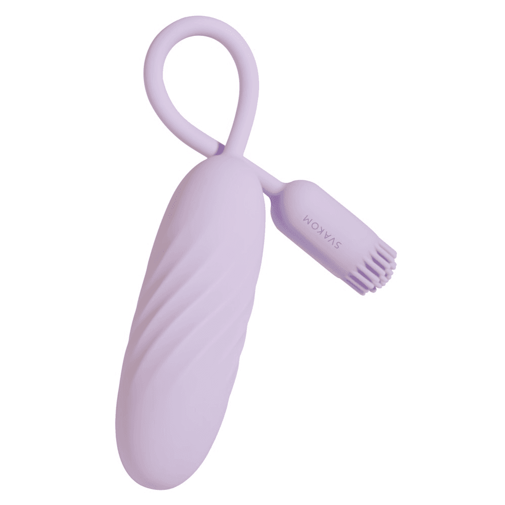 SVAKOM Plume Appstyret Bullet Vibrator med Fleksibel Børste