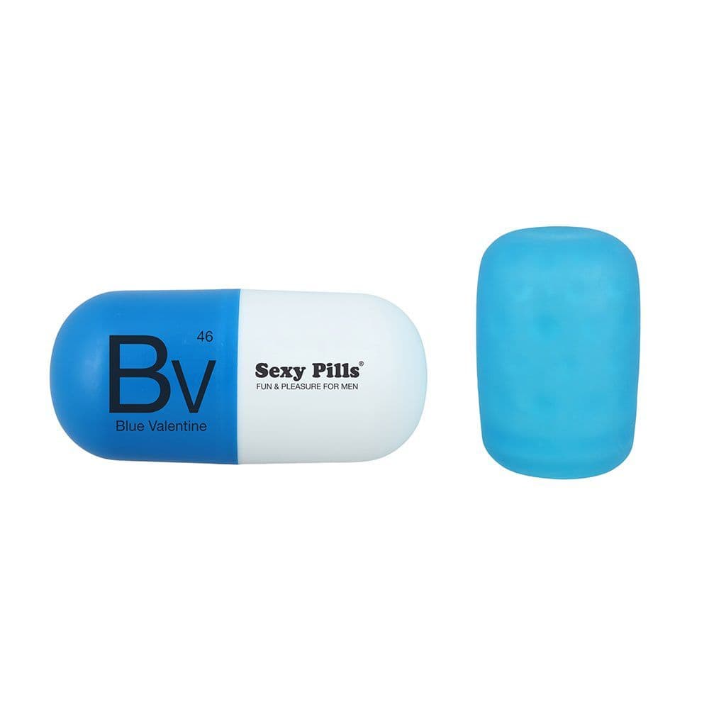 Sexy Pills  -  Frækt legetøj til mænd - blå - Sexshop.dk