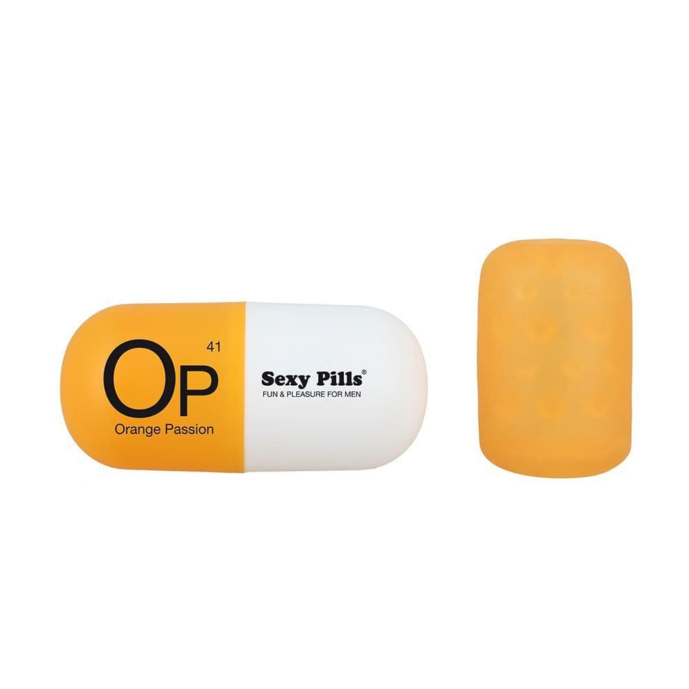 Sexy Pills  -  Frækt Legetøj Til Mænd - Orange - Sexshop.dk