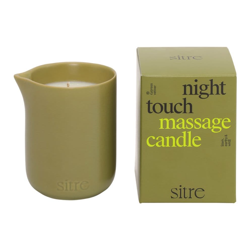 Sitre Night Touch - Massagelys og olie