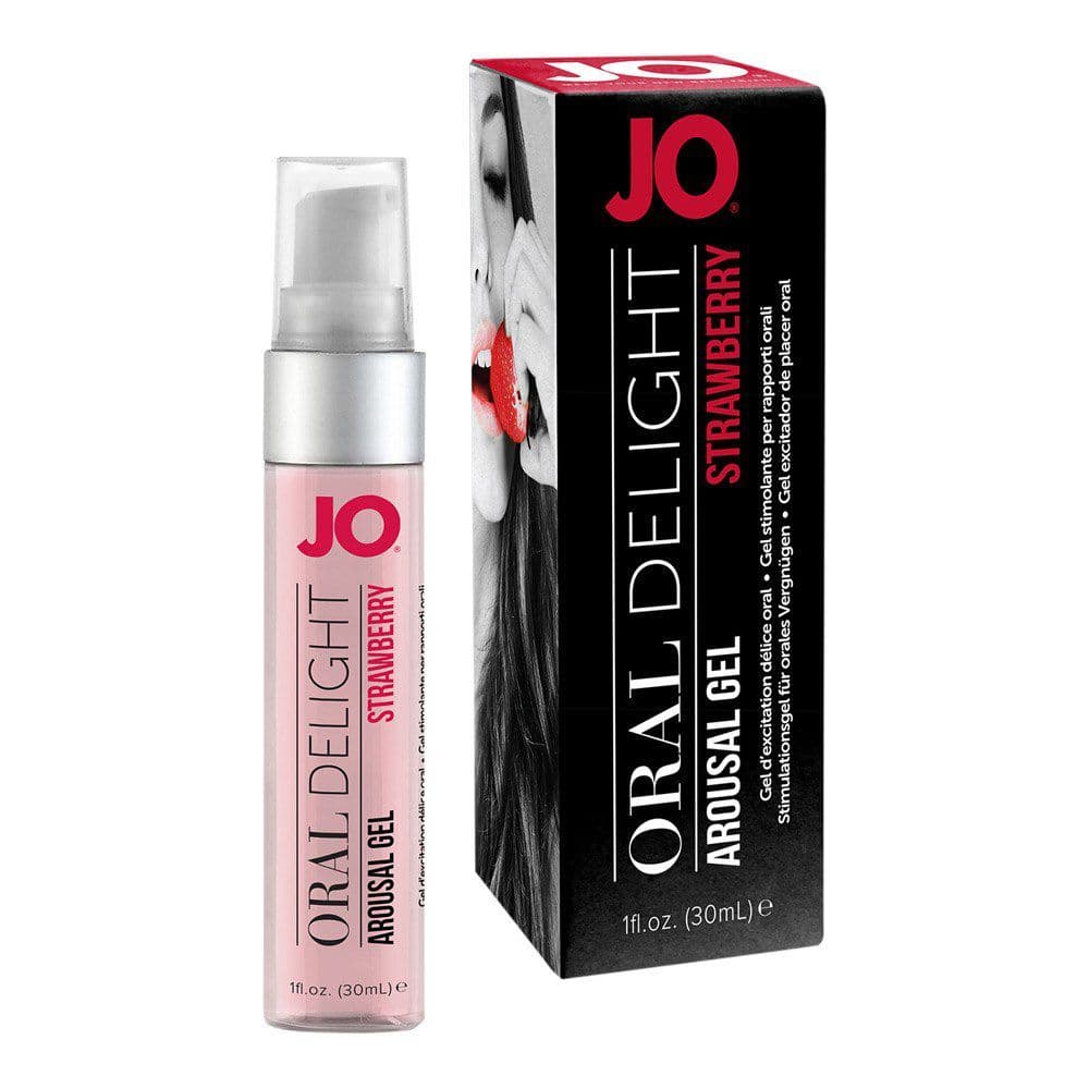 System JO Oral Delight Kølende Gel - Jordbær - Sexshop.dk