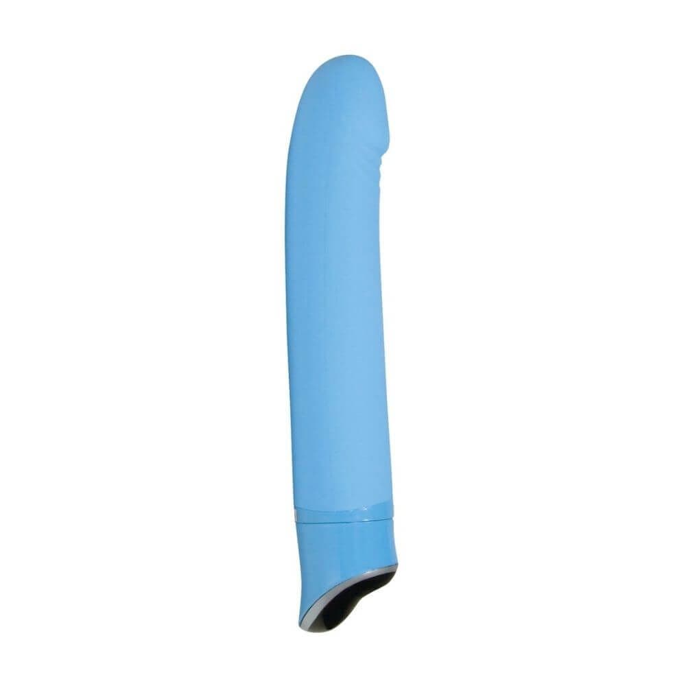 Happy Smile Dildo Vibrator - Blå - Winkwink.dk