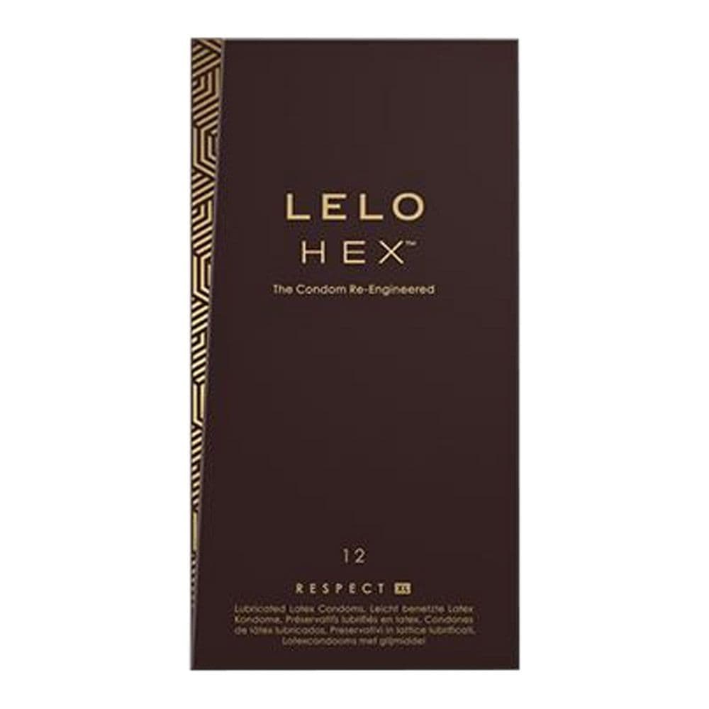 LELO HEX Respect XL  -  Kondomer i megastørrelse-12 stk. - Winkwink.dk
