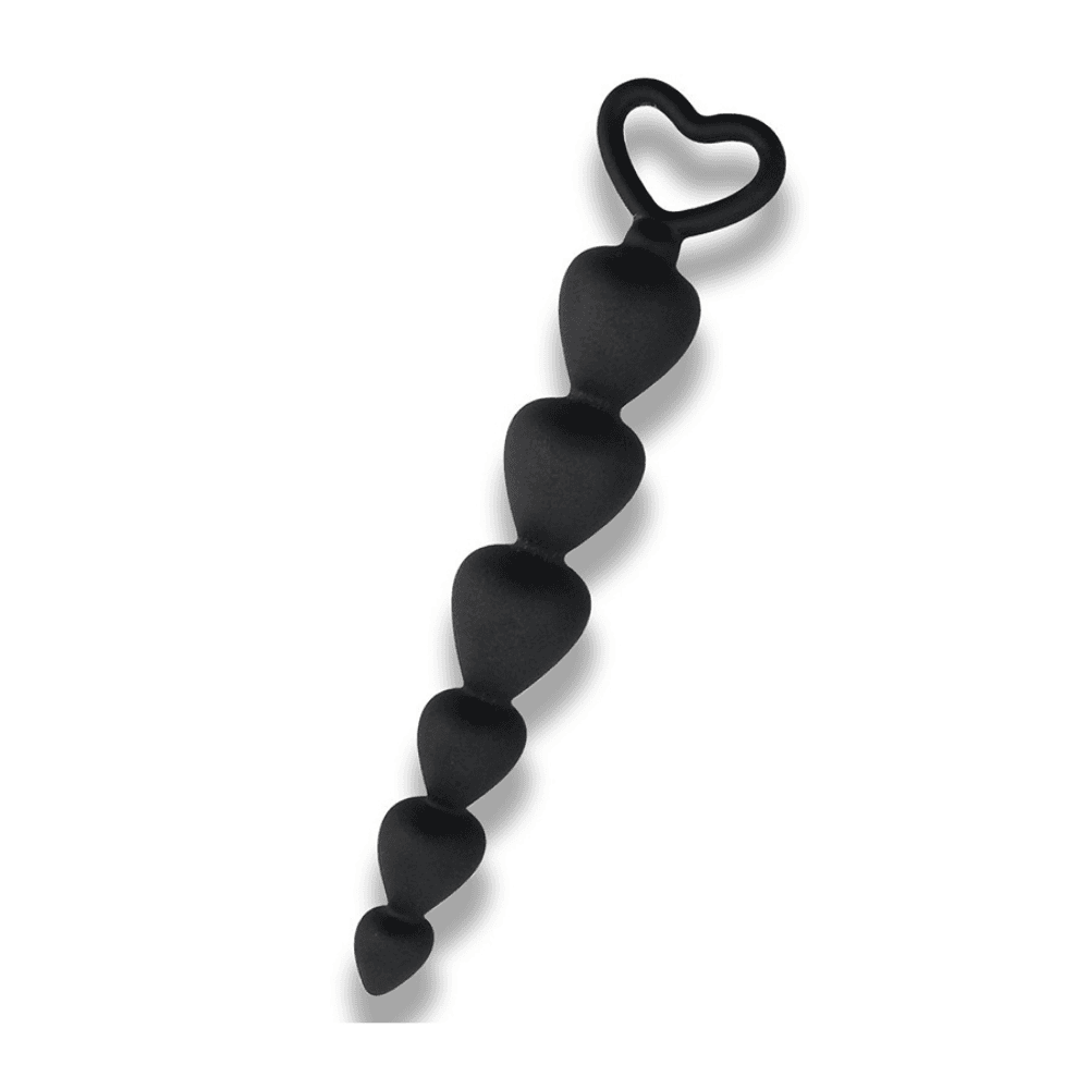 Kink - Analkæde med 6 Hjerteformet Kugler - Winkwink.dk