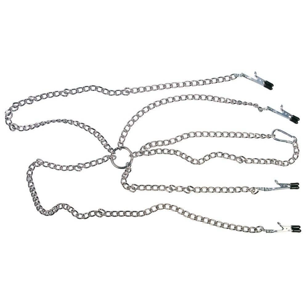 Sextreme Intimklemmer med Justerbar Halskæde - Winkwink.dk