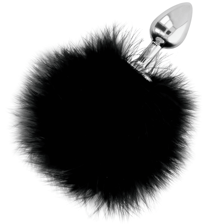 DARKNESS EXTRA FEEL BUNNY TAIL BUTTPLUG 7CM - Nautii.dk