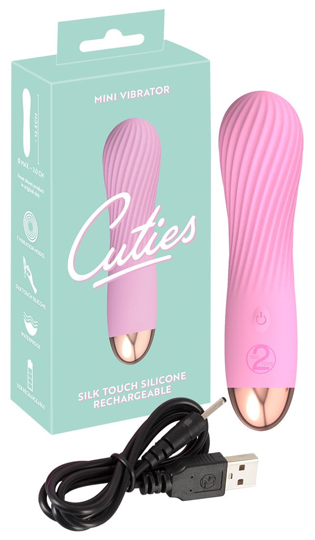 CUTIES MINI VIBRATOR LYSERØD - Nautii.dk