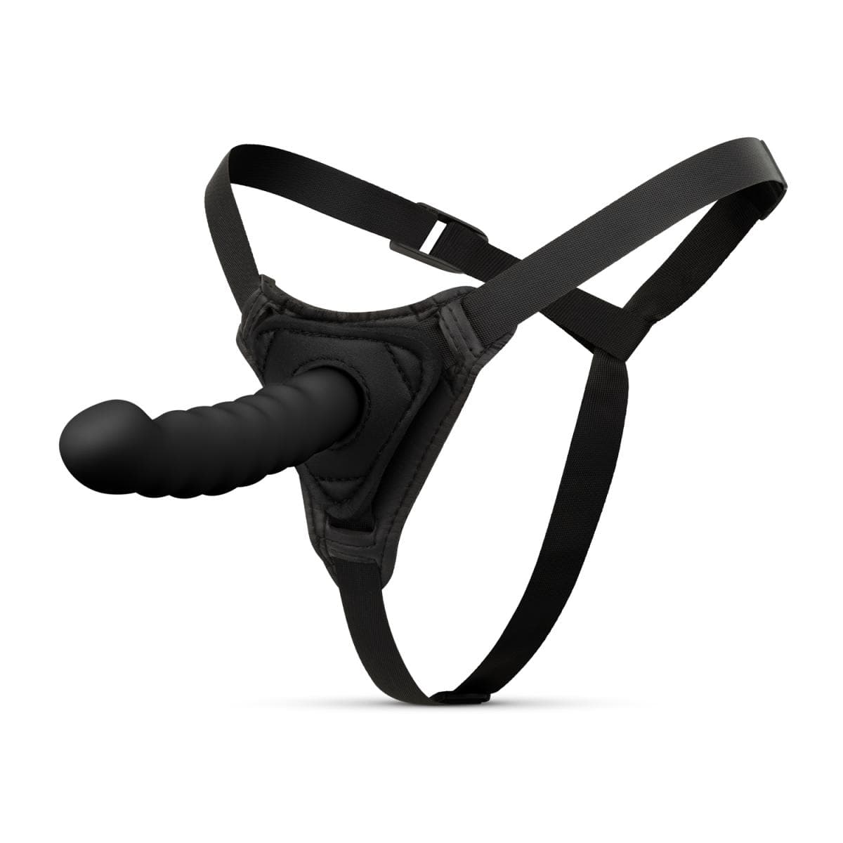 EASYTOYS SILIKONE STRAP ON MED RILLER
