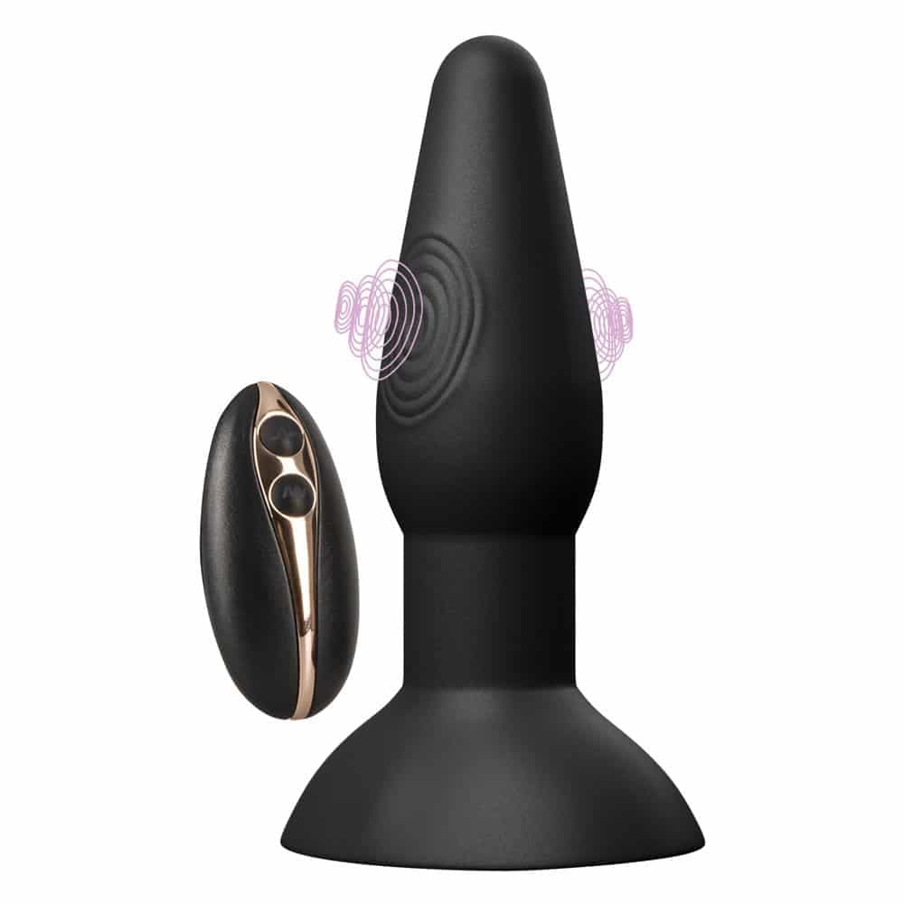 Black Velvets Thumping Buttplug vibrator Sort - Private Play