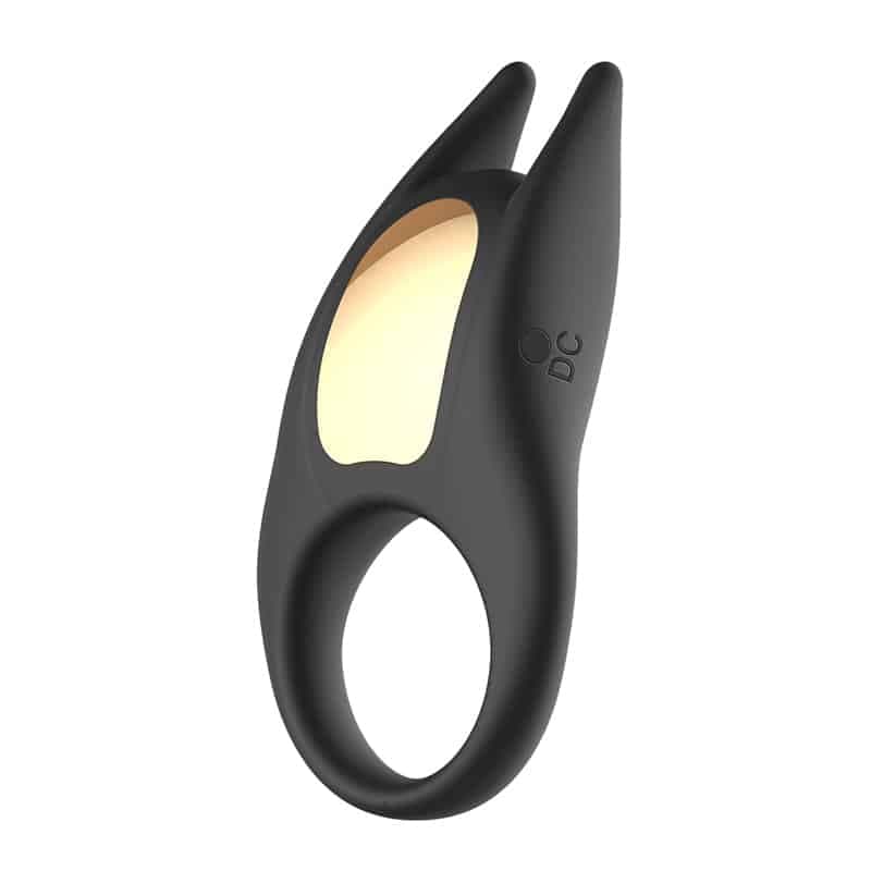 Pleaser Lucas Penisring med Vibrator Sort - Private Play