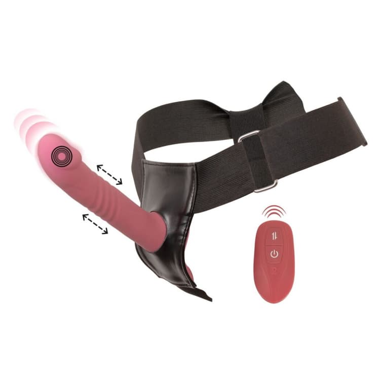 Your Strap-On Collection Sæt med Vibrator og Harness - SMRS.dk