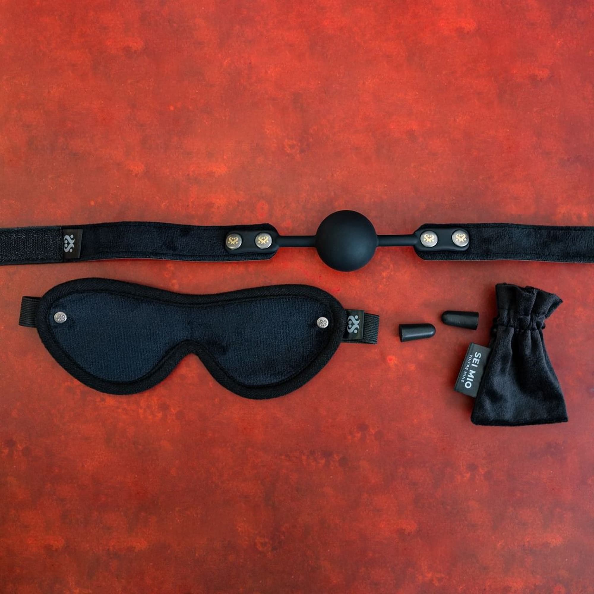 SEI MIO - Sensory Surrender - Blindfold, Gag and Earplug Kit - Mshop.dk