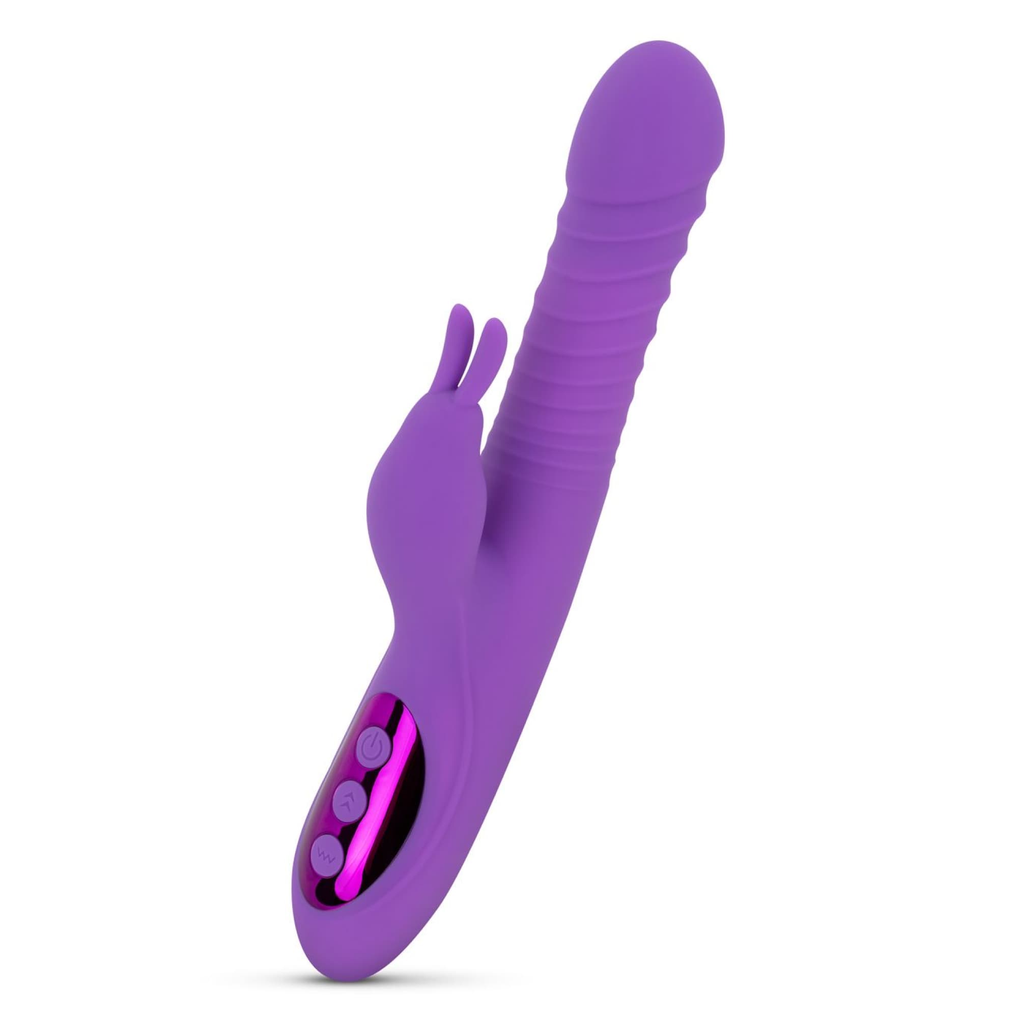 Teazers - Thrusting, Warming Rabbit Vibrator - Purple