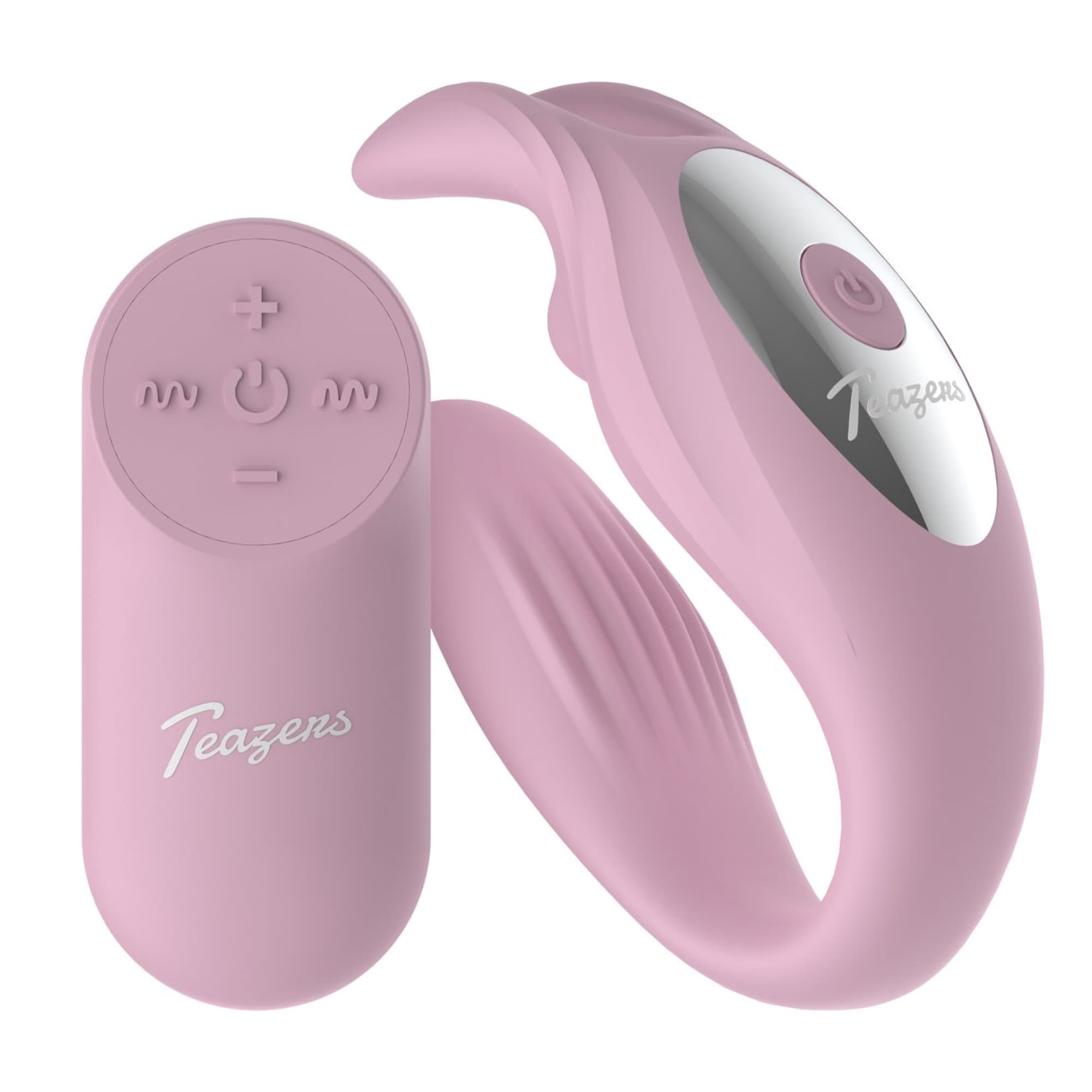 Teazers - Bunny Couple Vibrator with Remote - Pink