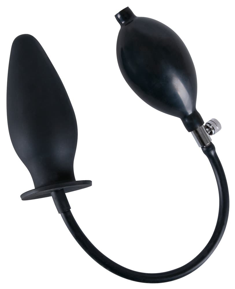 Analplug "trueBlack" til at pumpe op - ORION Erotik Shop