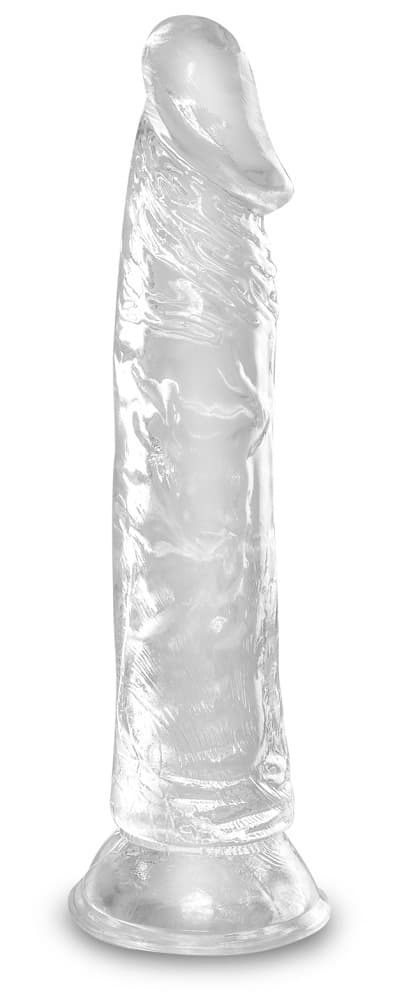 Naturdildo "8"-Cock Clear" med sugekop