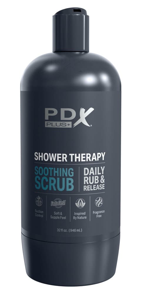"Shower Therapy Soothing Scrub"-masturbator med aftagelig sugebase - ORION Erotik Shop