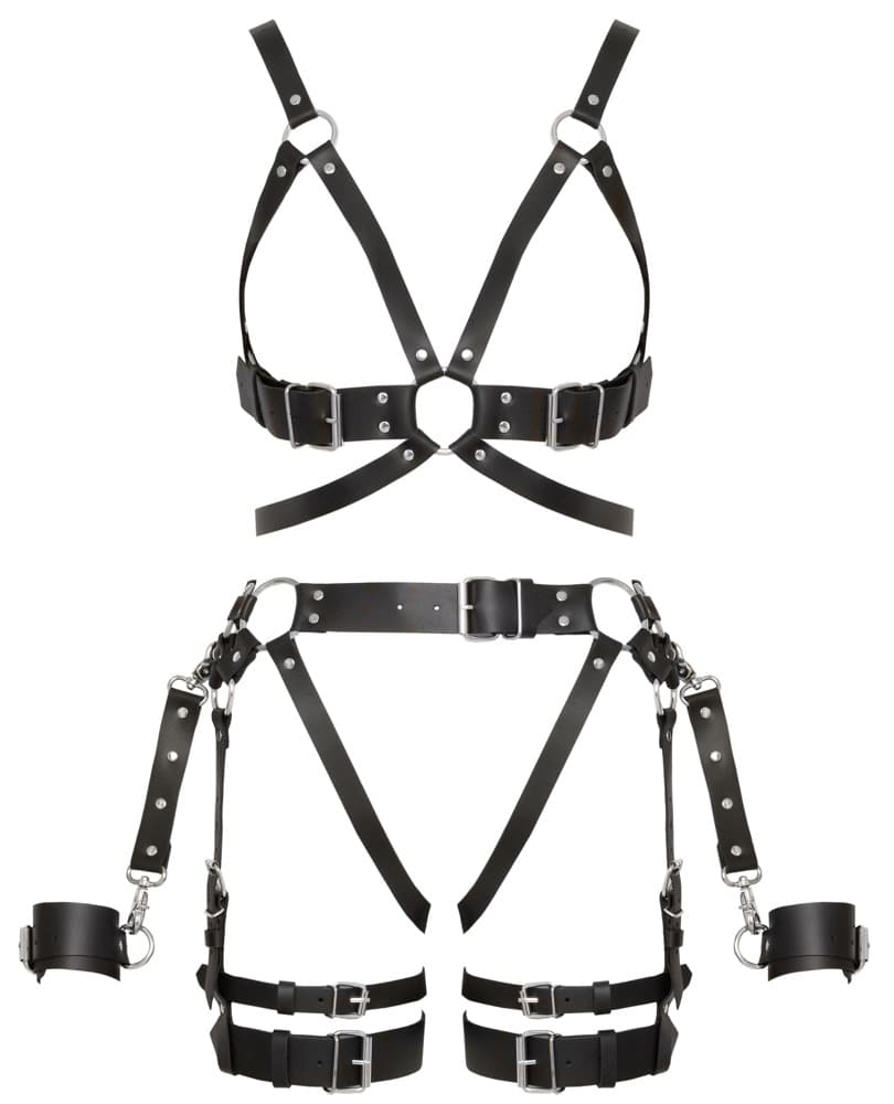 Harness-sæt lavet af læder