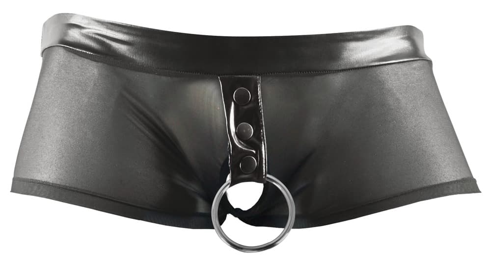 Pants i powernet-wetlook-mix med cockring - ORION Erotik Shop
