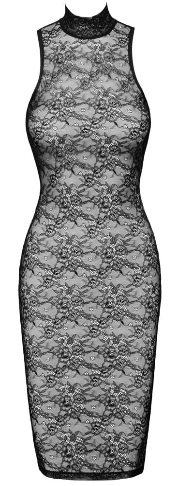 Kjole fremstillet af blomstret blonde